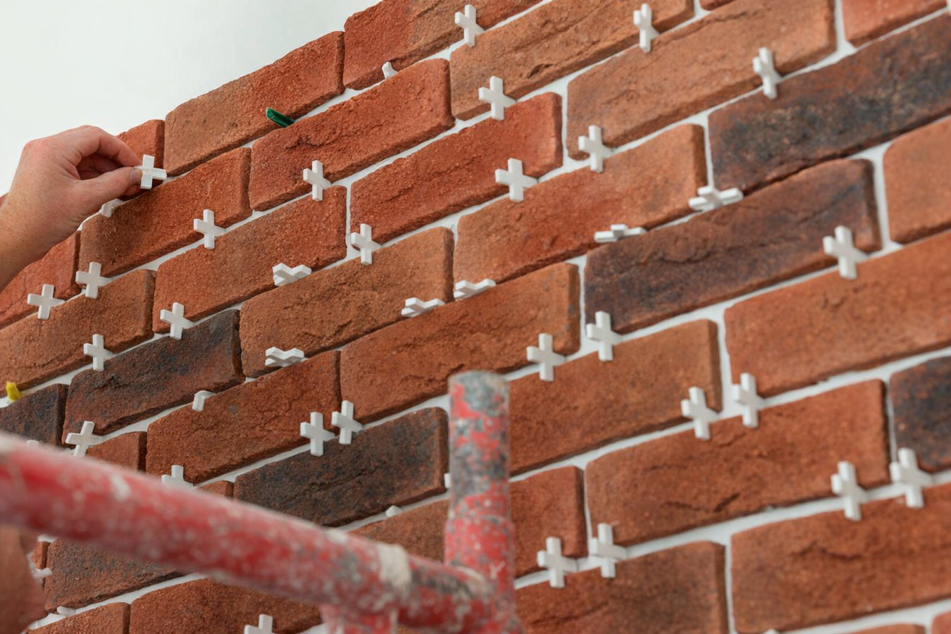 Brick wall installation in Greenville, NC